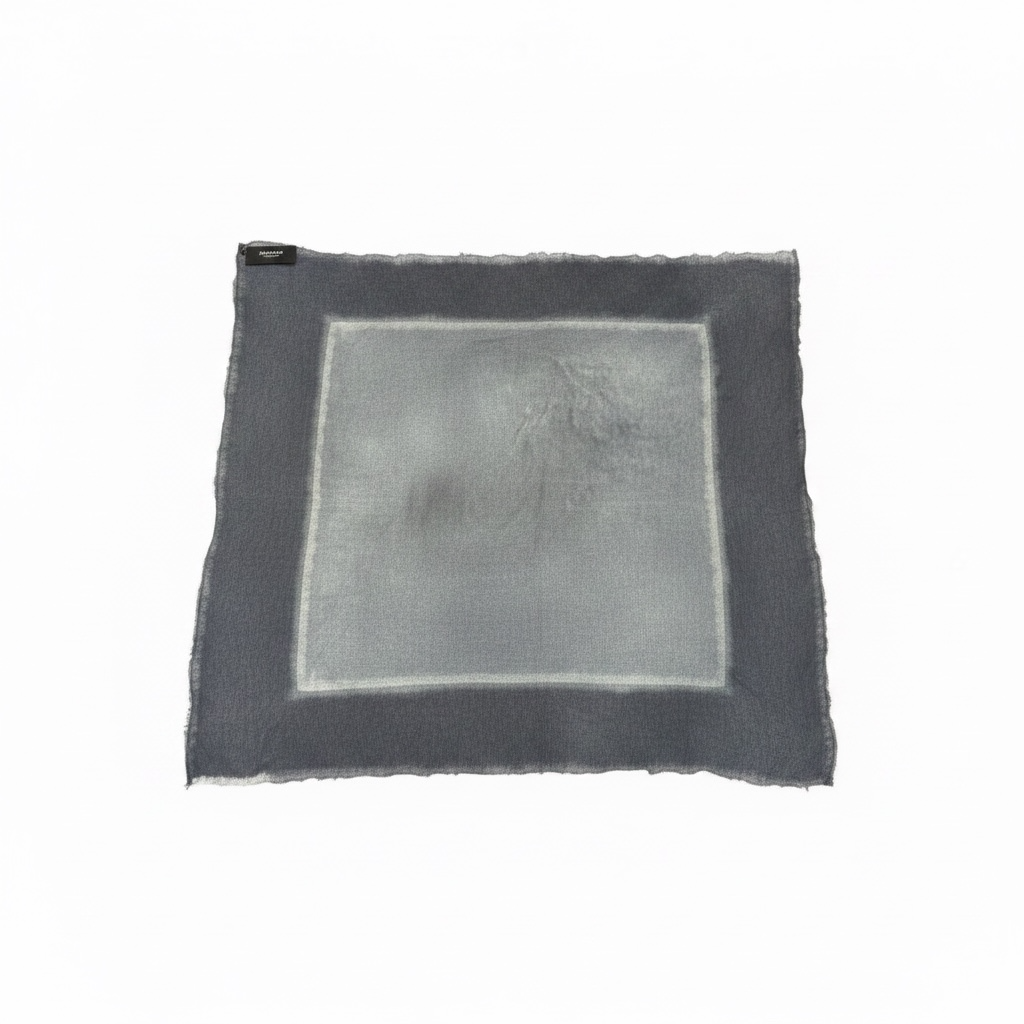 Avant Toi Silk Square Scarf Charcoal