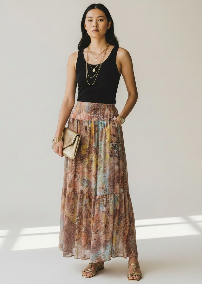 Carlton Jones Stella Mesh Skirt Forio