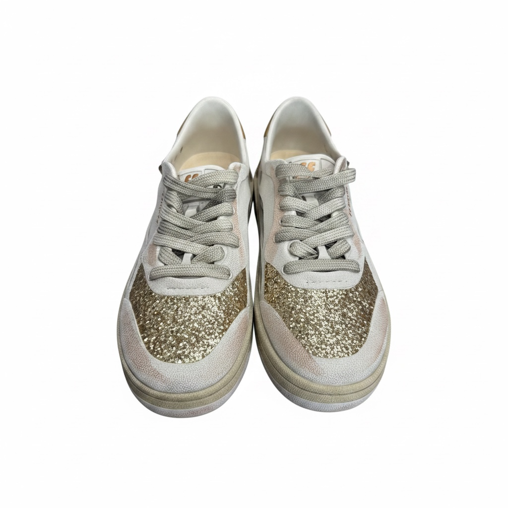 Foamers Off White/Glitter/Gold