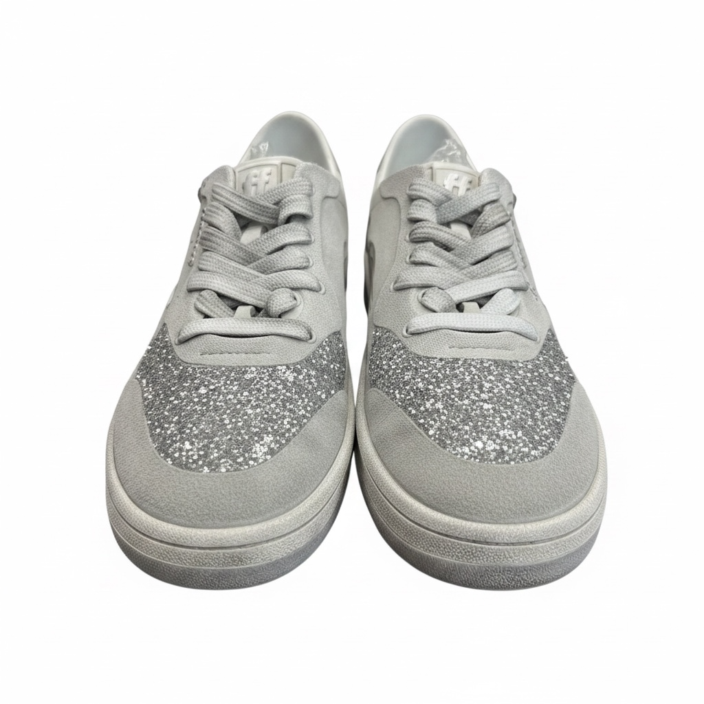 Foamers Off White/Glitter/Silver