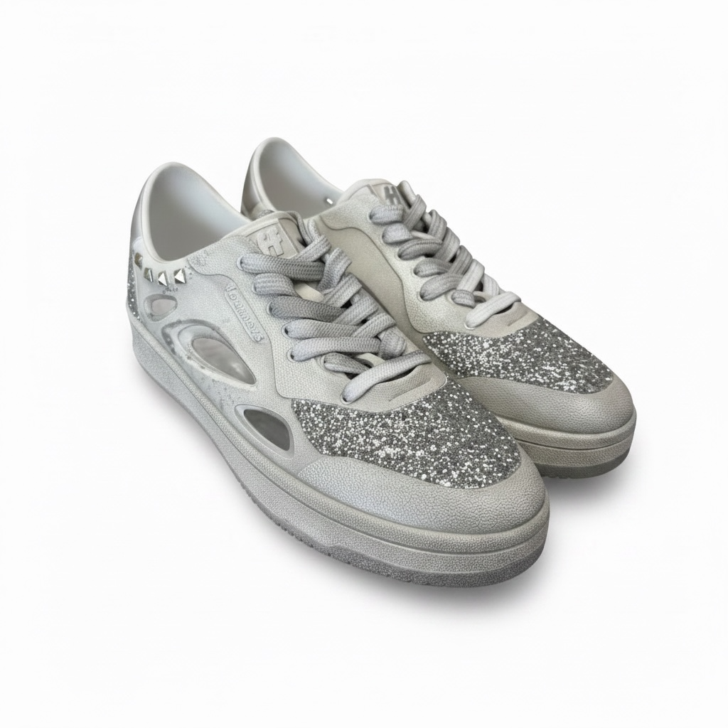 Foamers Off White/Glitter/Silver