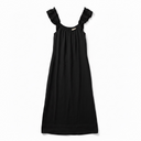MILA Ruffle Sleeveless Dress Black
