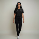 Twinset Actitude Cotton T-Shirt Rhinestones White