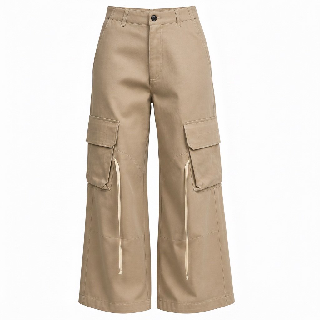 Isabel Benenato Leather Pants Beige