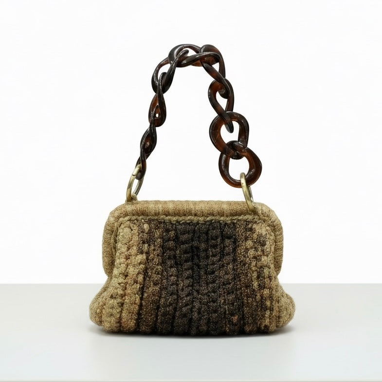 Lorenza Gandaglia Tum Chocolate Chain Bag