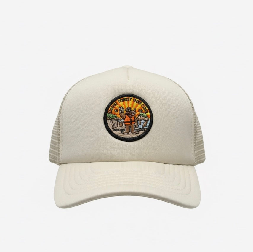 Ghost Forest Surf Club Guardian Trucker Hat Rocky Bear