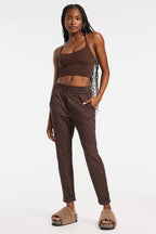 Roam Fuzzy Platform Taupe Faux Shearling Slides