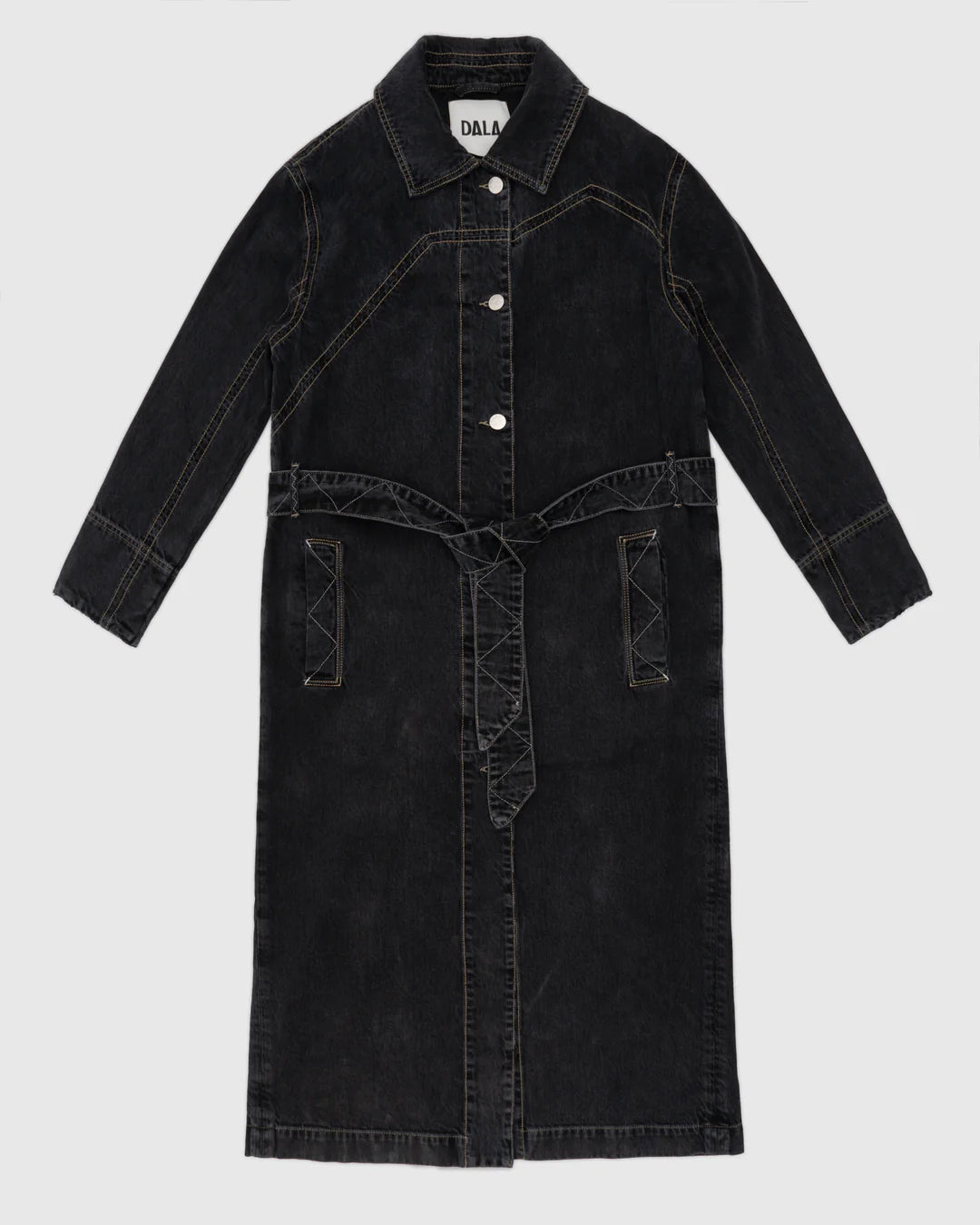 DALA Ankle Car Coat in Hurricane