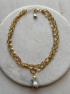 Bittersweet Matte Flaneur Ivory Baroque Necklace