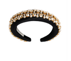 Elena Honch Gabriella Black Crystal Headband