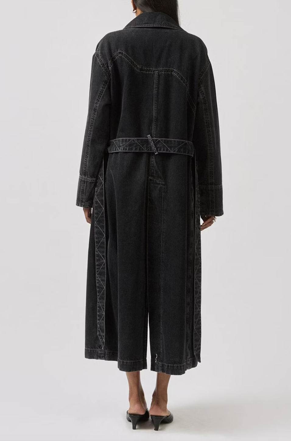 DALA Ankle Car Coat in Hurricane