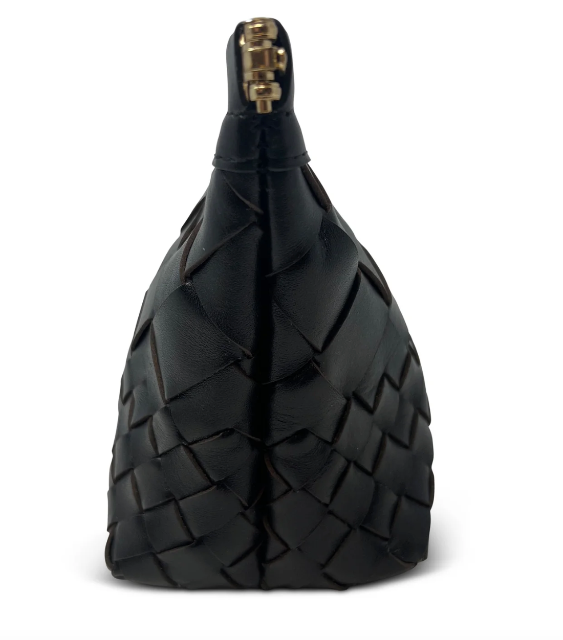 Kempton & Co. Black Threaded Weave Make Up Bag