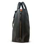 Kempton & Co. Bantham Tote Gunmetal Geo Sport Perforated