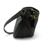 Kempton & Co. Inez Belt Bag in Gunmetal Geo Sport Perf