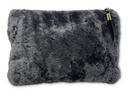 Kempton & Co. Stone Shearling Clutch