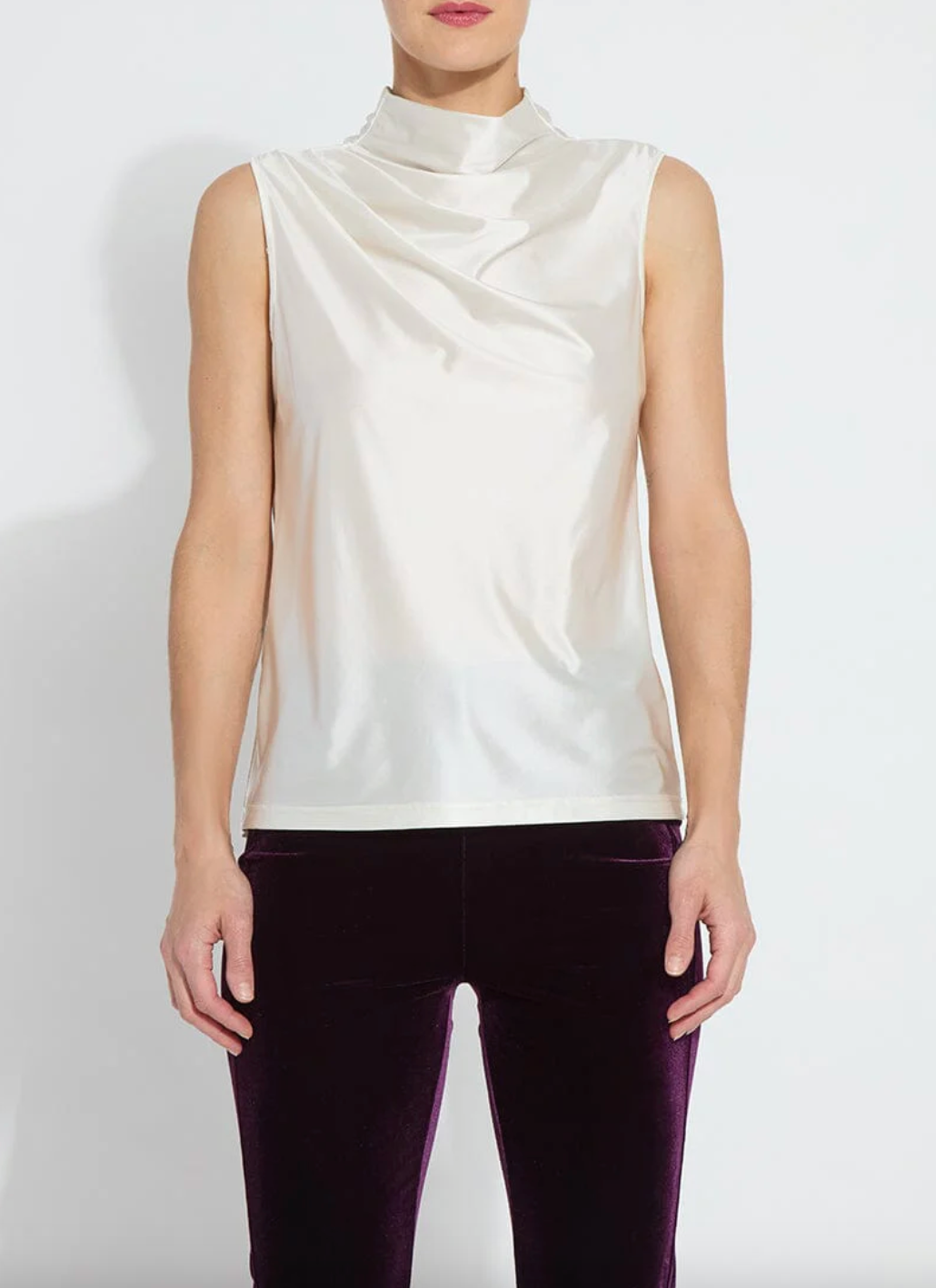 Lyssé Irina Satin Jersey Top