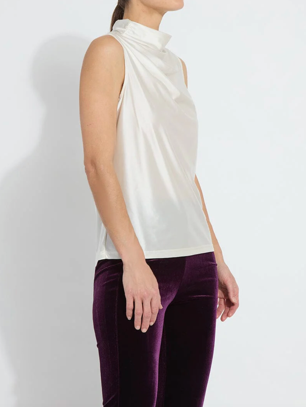 Lyssé Irina Satin Jersey Top