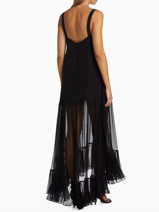 AZEEZA Bellevue Silk Chiffon Maxi Dress