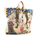 CHANEL Paris-New York Street Spirit Shopping Tote Graffiti Print Canvas Maxi