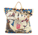 CHANEL Paris-New York Street Spirit Shopping Tote Graffiti Print Canvas Maxi