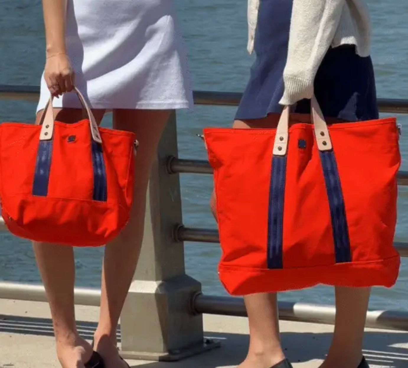 Think Royln Daydream Tote (Maxi) Sunset with Navy Straps