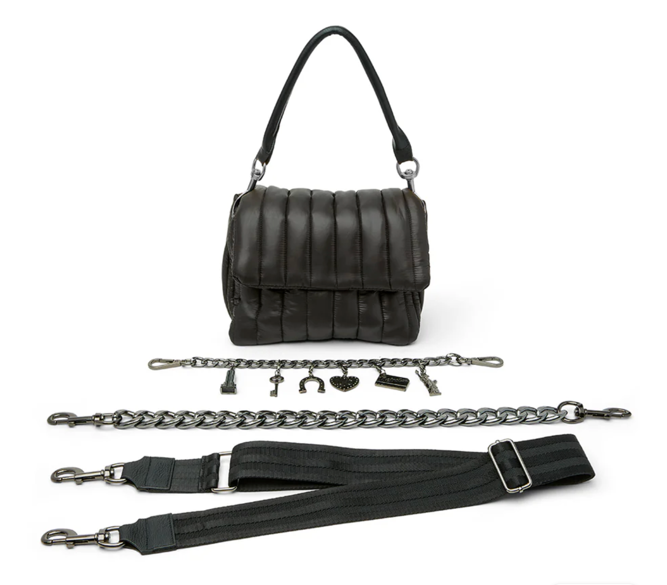 Think Royln Lucky Lady Bag Shiny Black