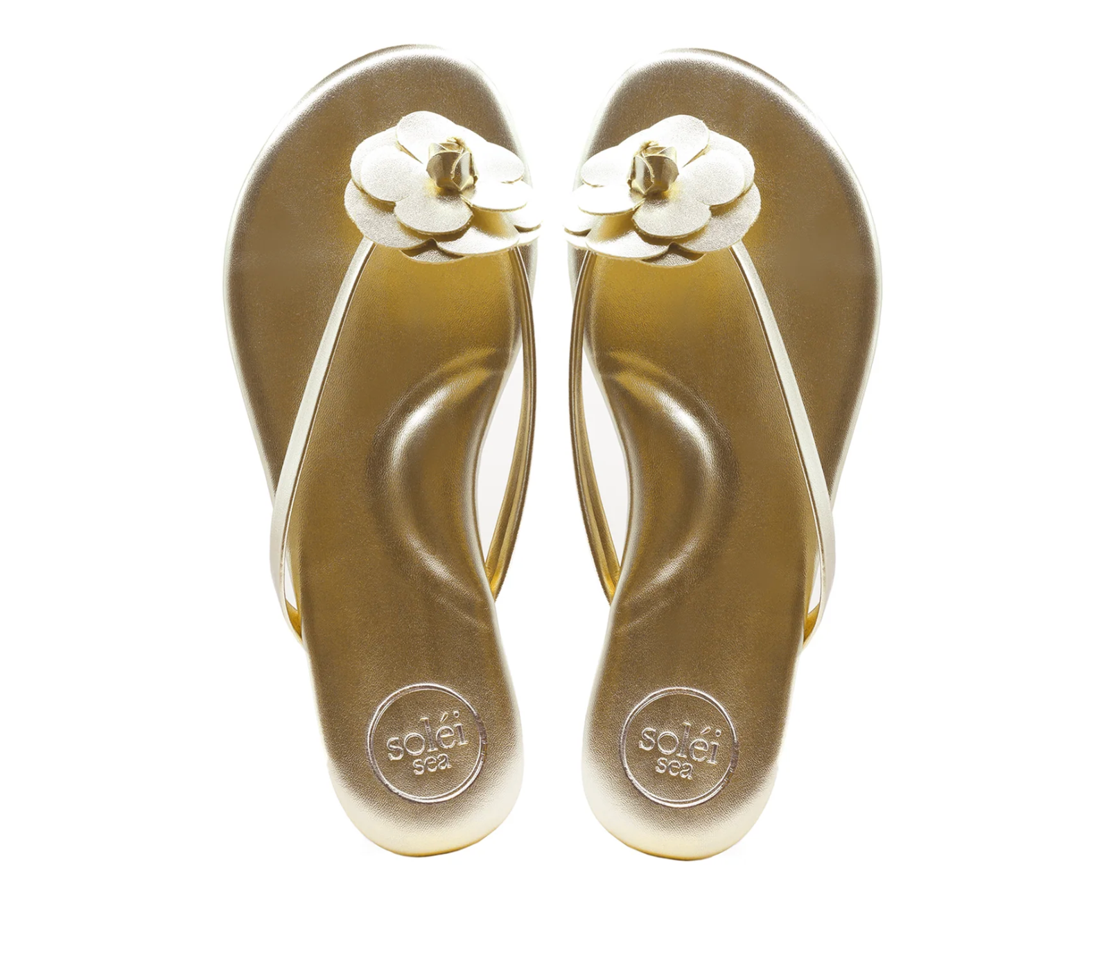 Solei Sea Valentina Flower Sandal Gold
