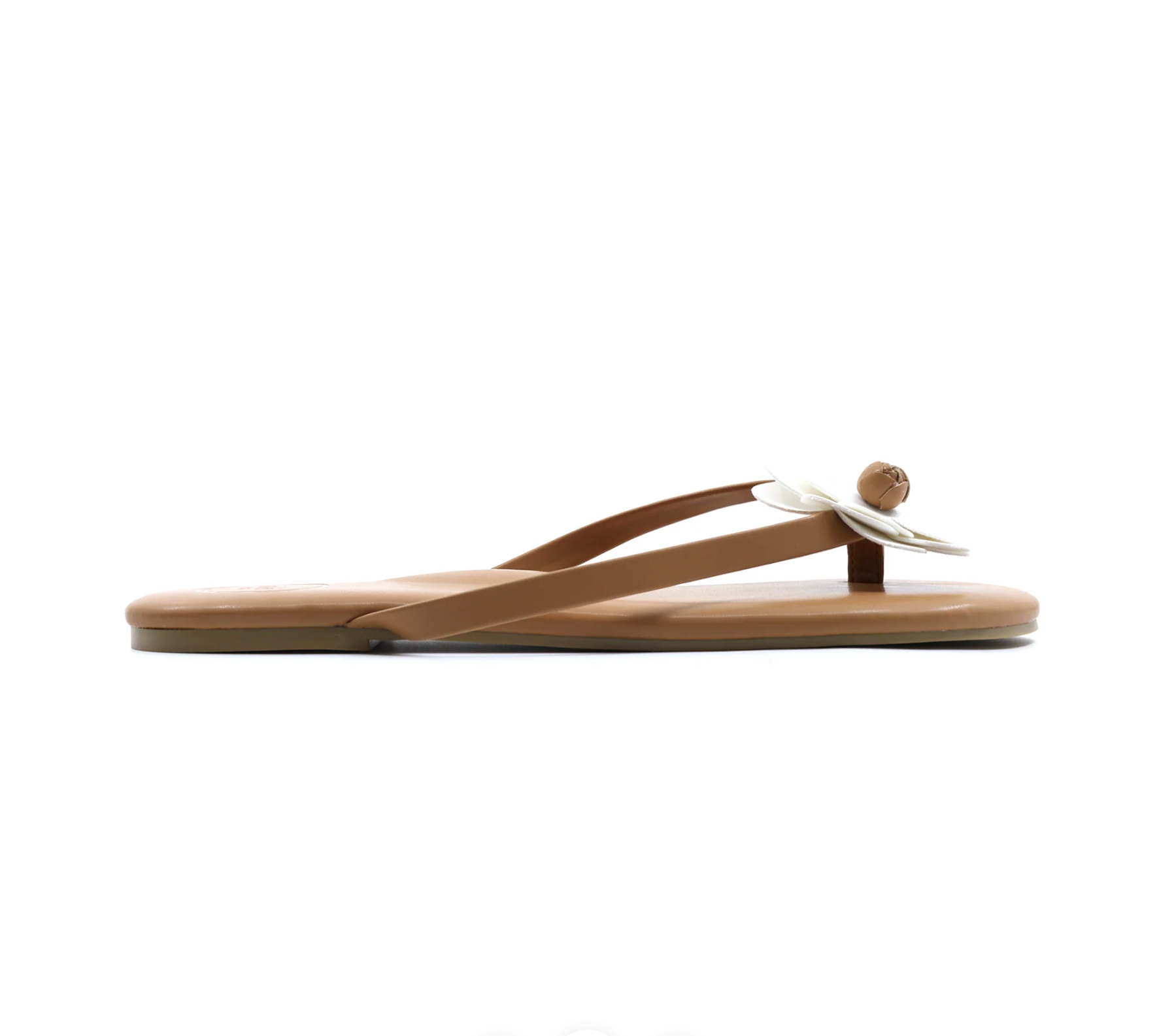 Solei Sea Valentina Flower Sandal Saddle White