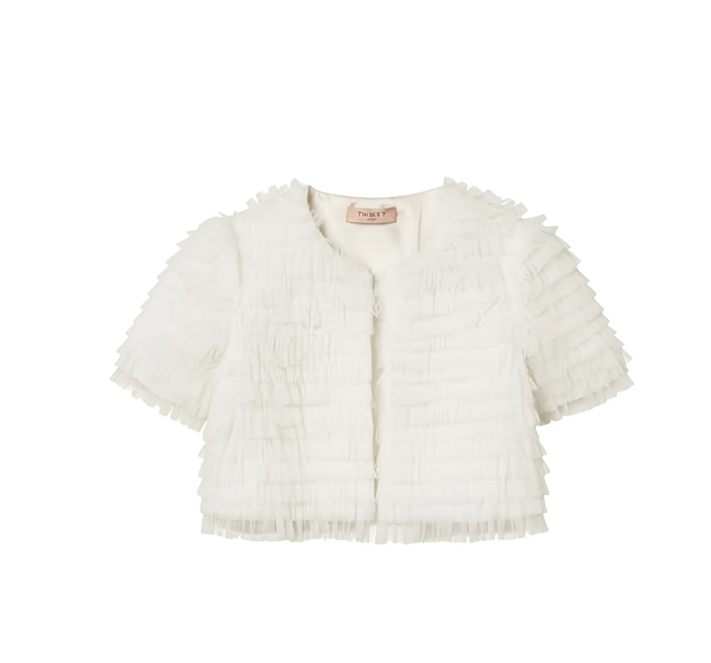 Twinset Ruffled Short-Sleeve Jacket