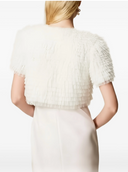 Twinset Ruffled Short-Sleeve Jacket
