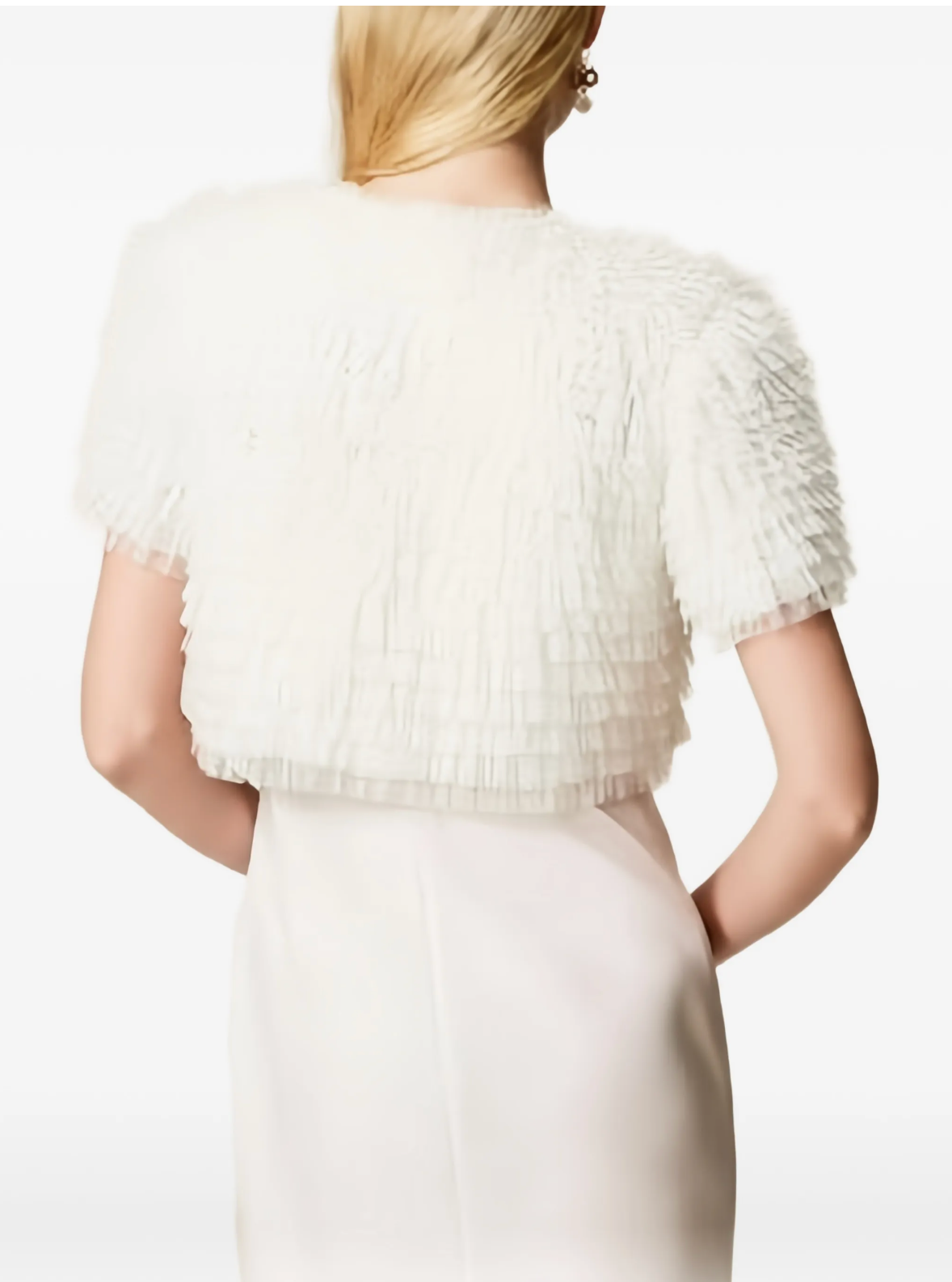 Twinset Ruffled Short-Sleeve Jacket