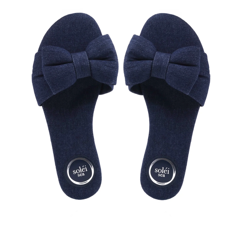Solei Sea Rafie Sandal Denim Blue