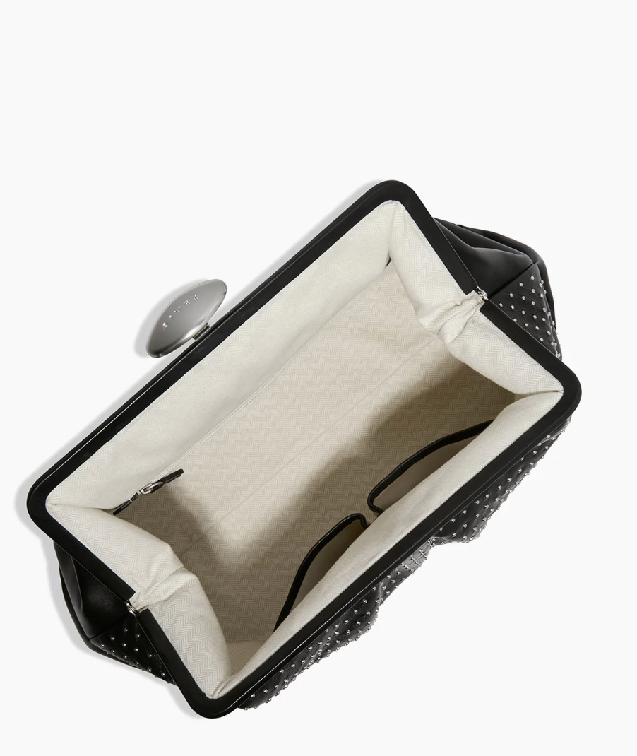 Aimee Kestenberg Microstuds Full Circle XL Clutch Black