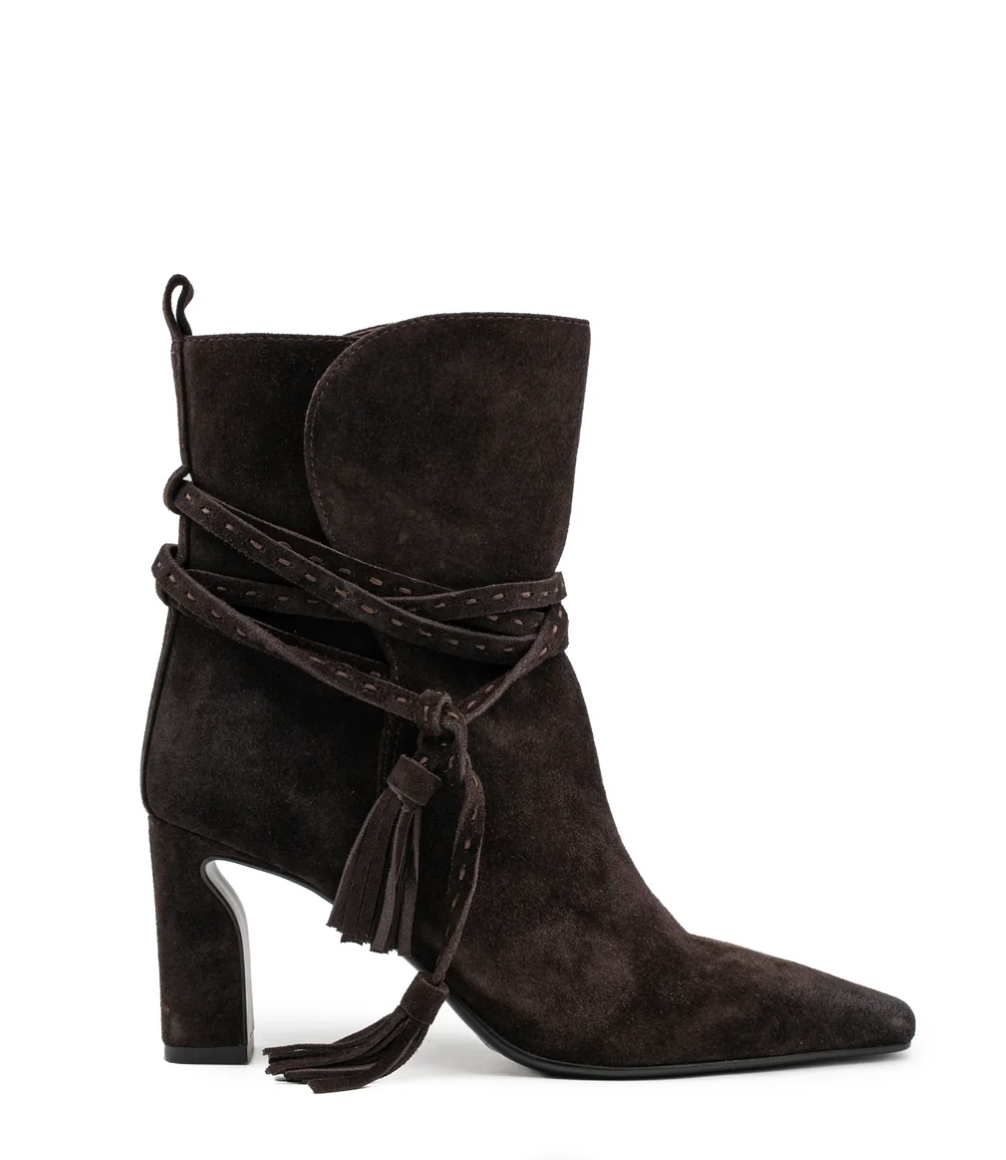 PALOMA BARCELÓ MAGGIE SUEDE MOKA ANKLE BOOT