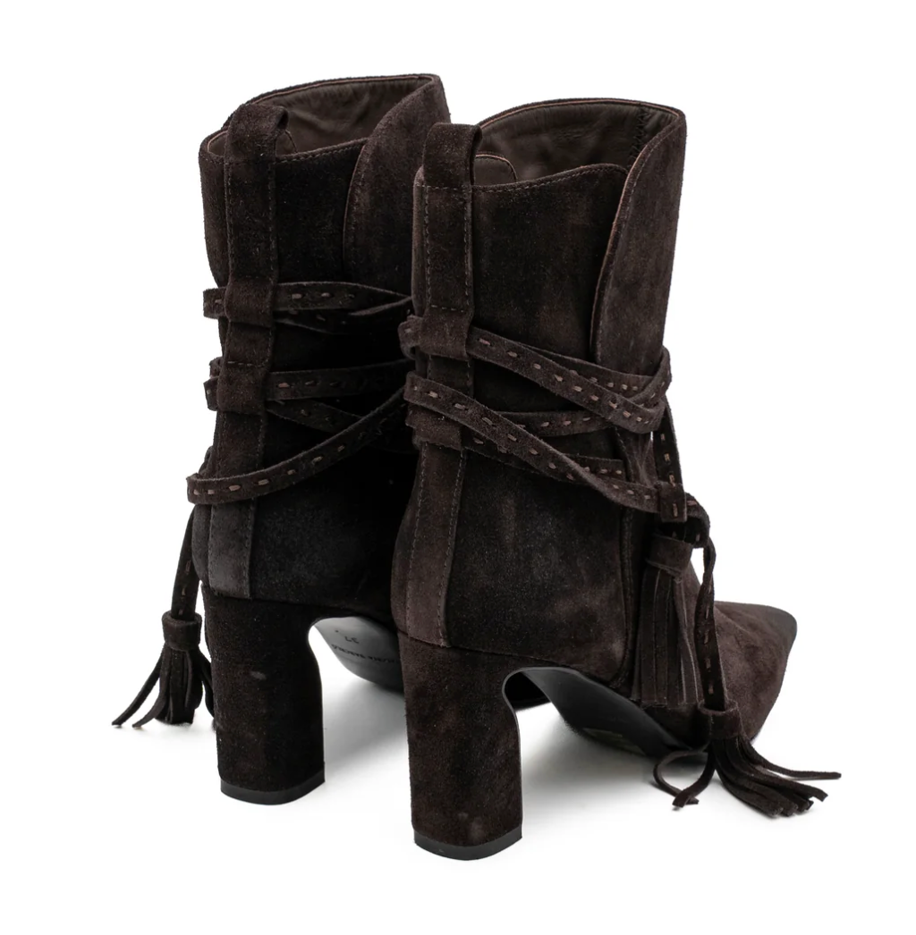 PALOMA BARCELÓ MAGGIE SUEDE MOKA ANKLE BOOT