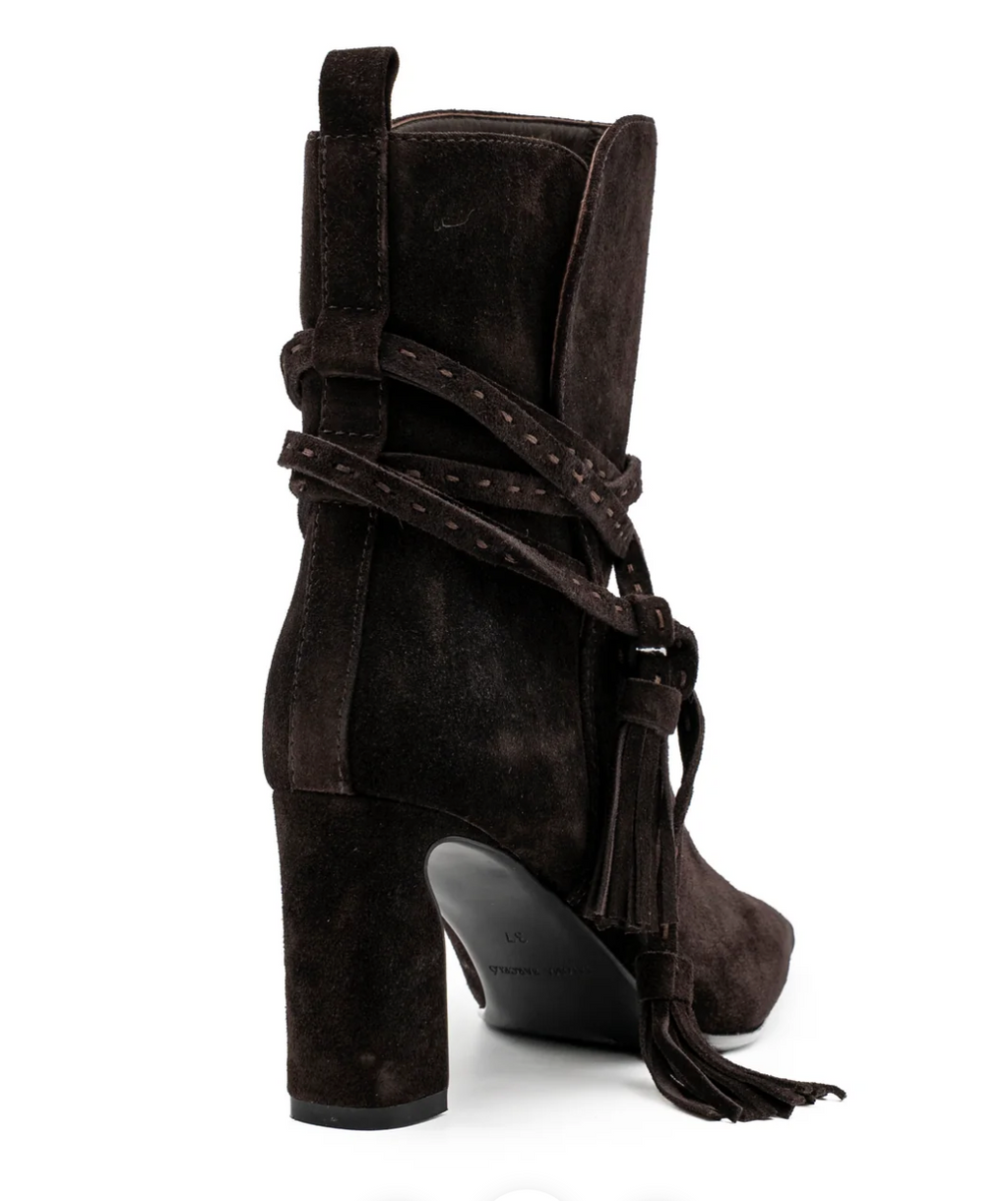 PALOMA BARCELÓ MAGGIE SUEDE MOKA ANKLE BOOT
