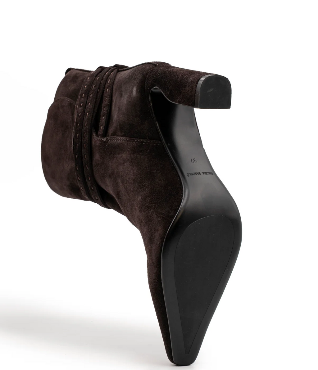 PALOMA BARCELÓ MAGGIE SUEDE MOKA ANKLE BOOT