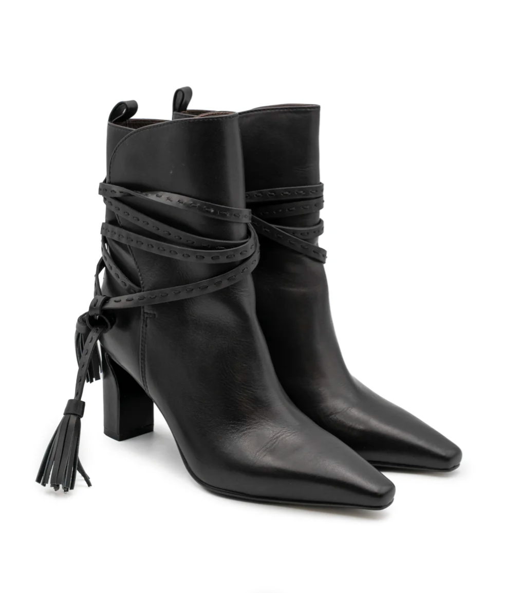 PALOMA BARCELÓ MAGGIE NAPPA BLACK ANKLE BOOT