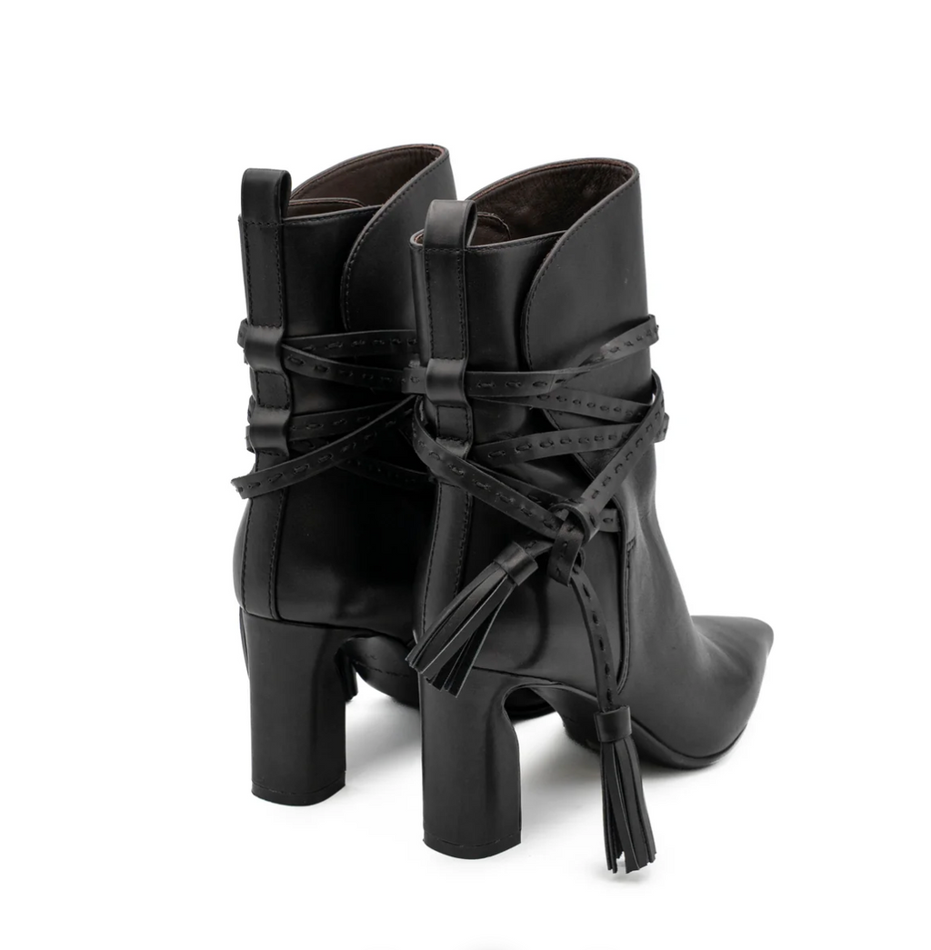 PALOMA BARCELÓ MAGGIE NAPPA BLACK ANKLE BOOT
