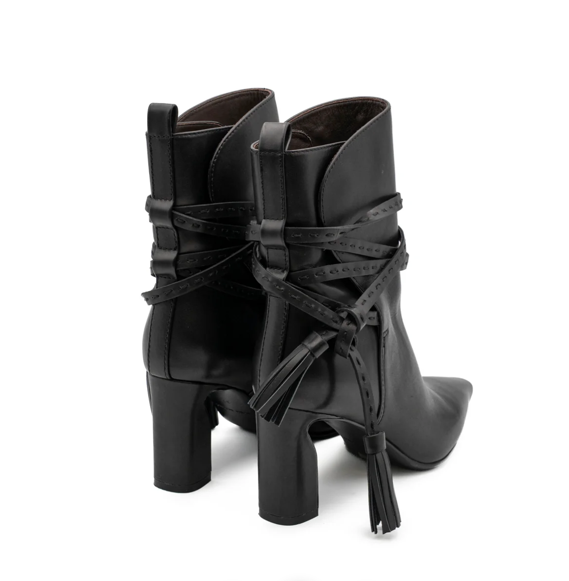 PALOMA BARCELÓ MAGGIE NAPPA BLACK ANKLE BOOT