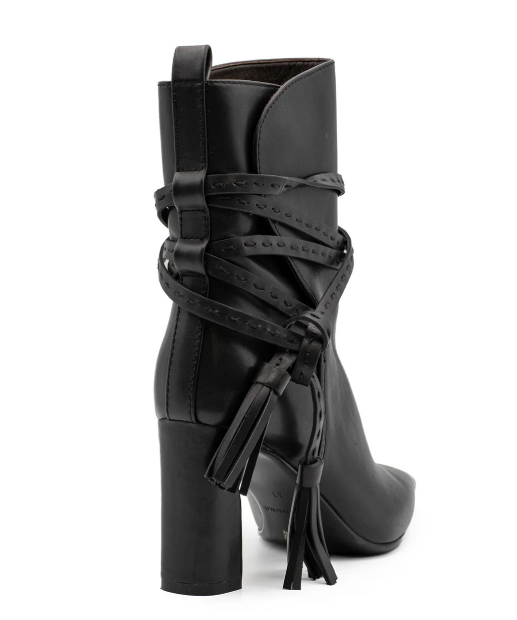 PALOMA BARCELÓ MAGGIE NAPPA BLACK ANKLE BOOT