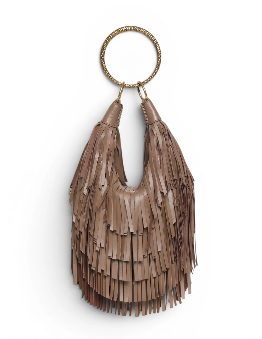 Walter Baker Freya Fringe Mini Hobo Cedar