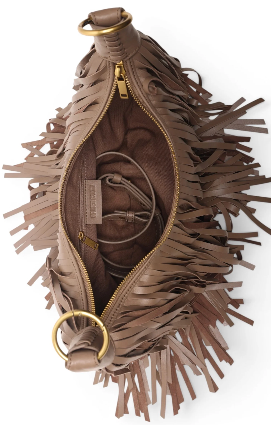 Walter Baker Freya Fringe Mini Hobo Cedar