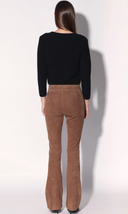 Walter Baker Lexie Pant Tobacco Stretch Suede Leather
