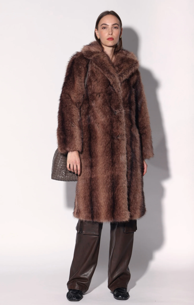 Walter Baker Pacey Coat Brunette