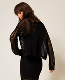 Twinset Mesh Knit Cardigan