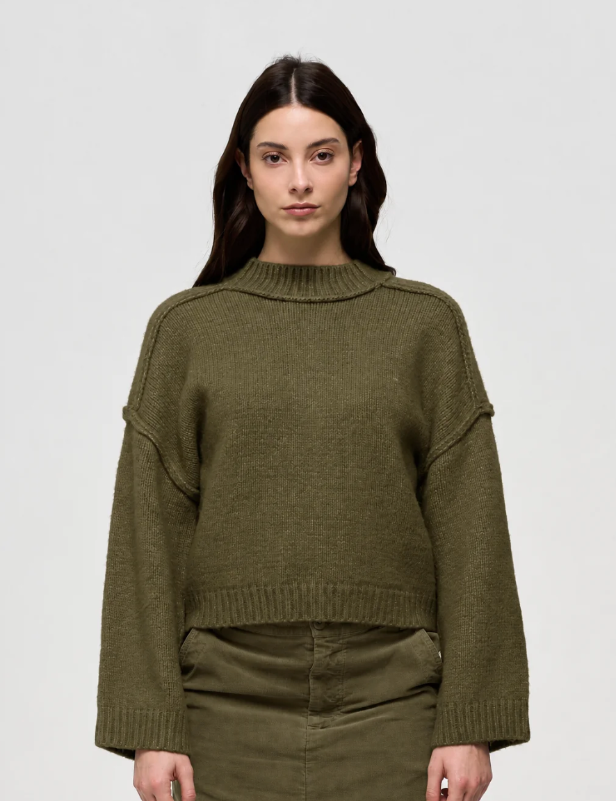 Keeling Marei Long Neck Pullover Plantation