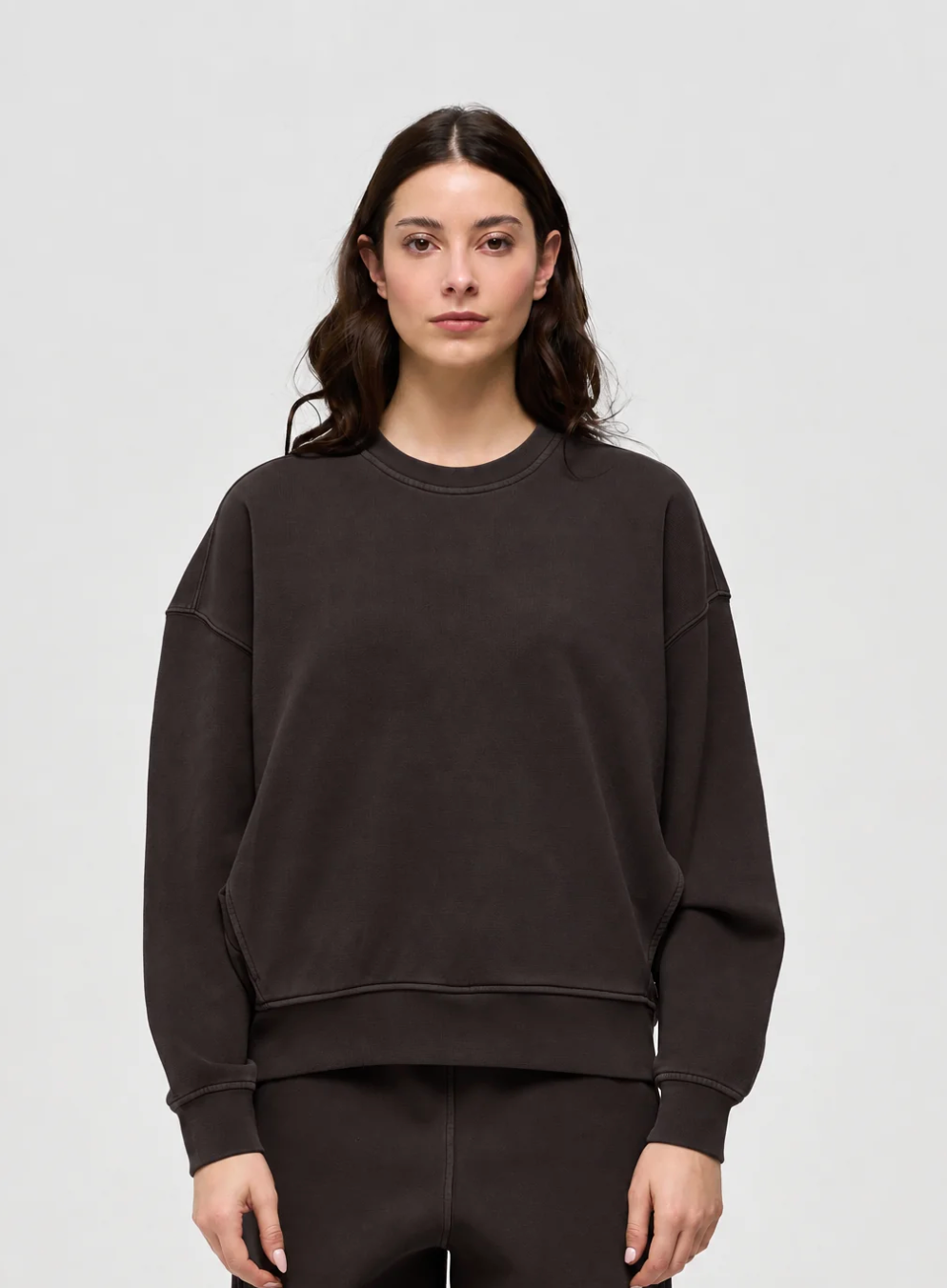 Keeling Avori Crew Sweater Black Bean