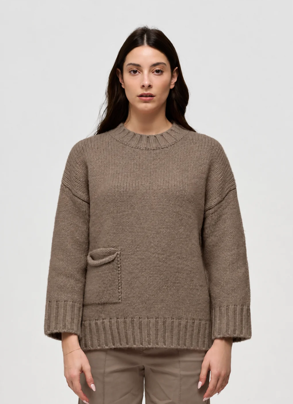 Keeling Irua Pocket Pullover Mocha