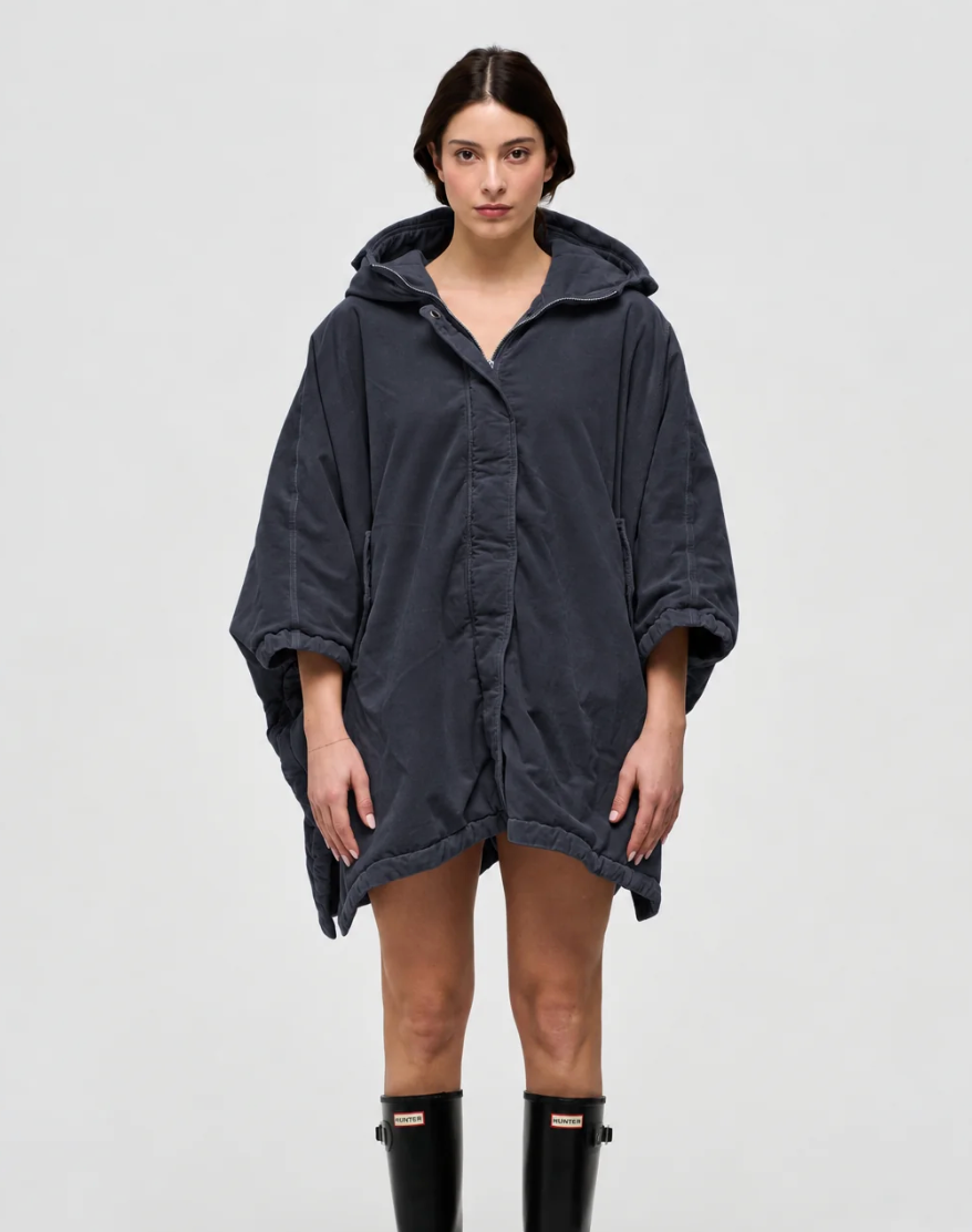 Keeling Oriai Poncho Dark Navy